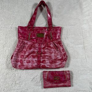 Vintage Y2K Apple Bottoms Tote Shoulder Bag & Matching Wallet Set